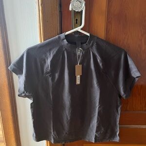 Skims New Vintage mock neck T-shirt